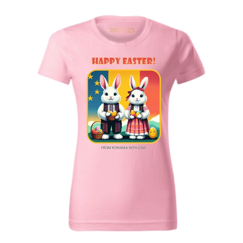 Tricou damă - HAPPY EASTER FROM ROMANIA