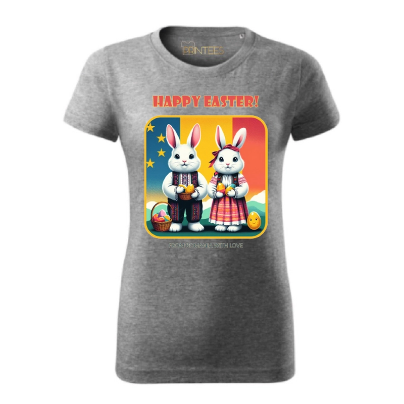 Tricou damă - HAPPY EASTER FROM ROMANIA