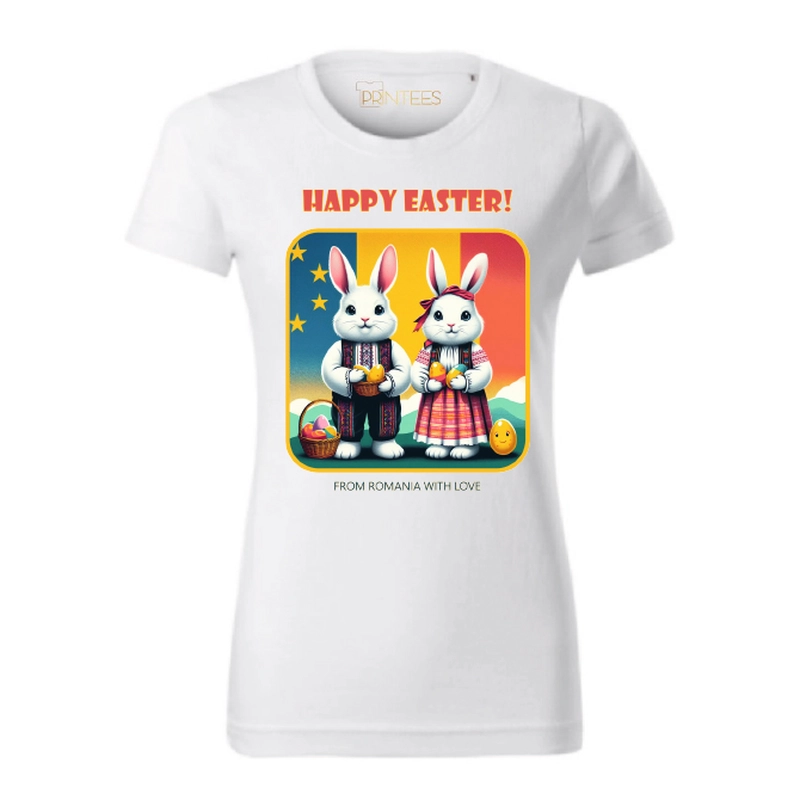 Tricou damă - HAPPY EASTER FROM ROMANIA