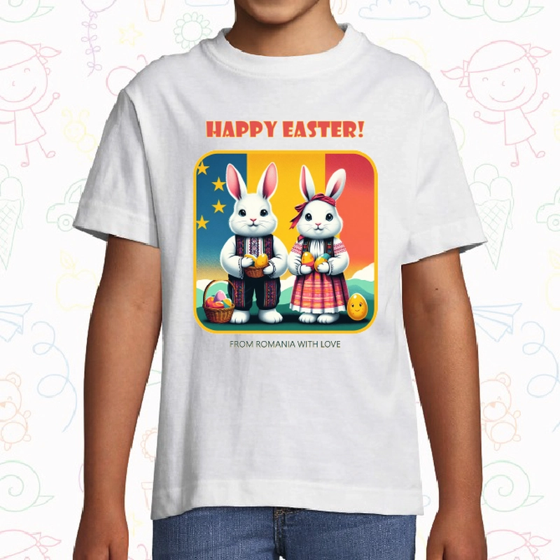 Tricou copii - Happy Easter Romania