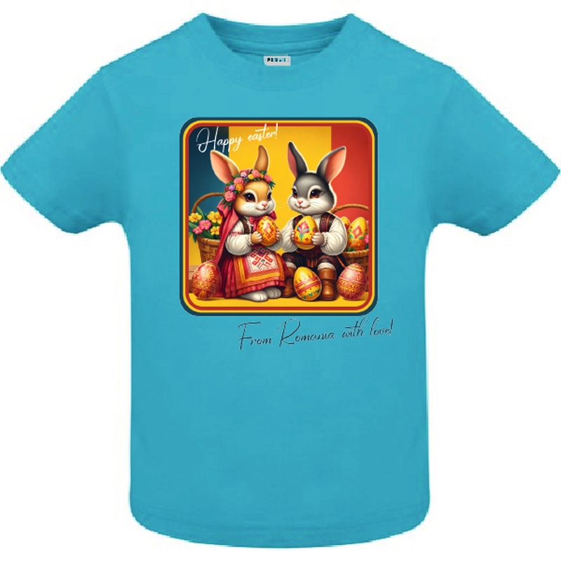 Tricou copii - HAPPY EASTER FROM ROMANIA