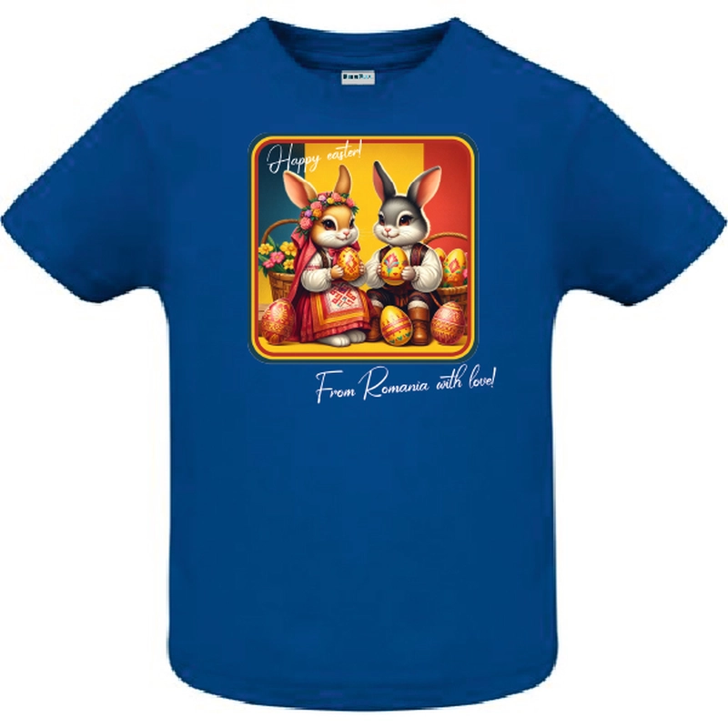 Tricou copii - HAPPY EASTER FROM ROMANIA