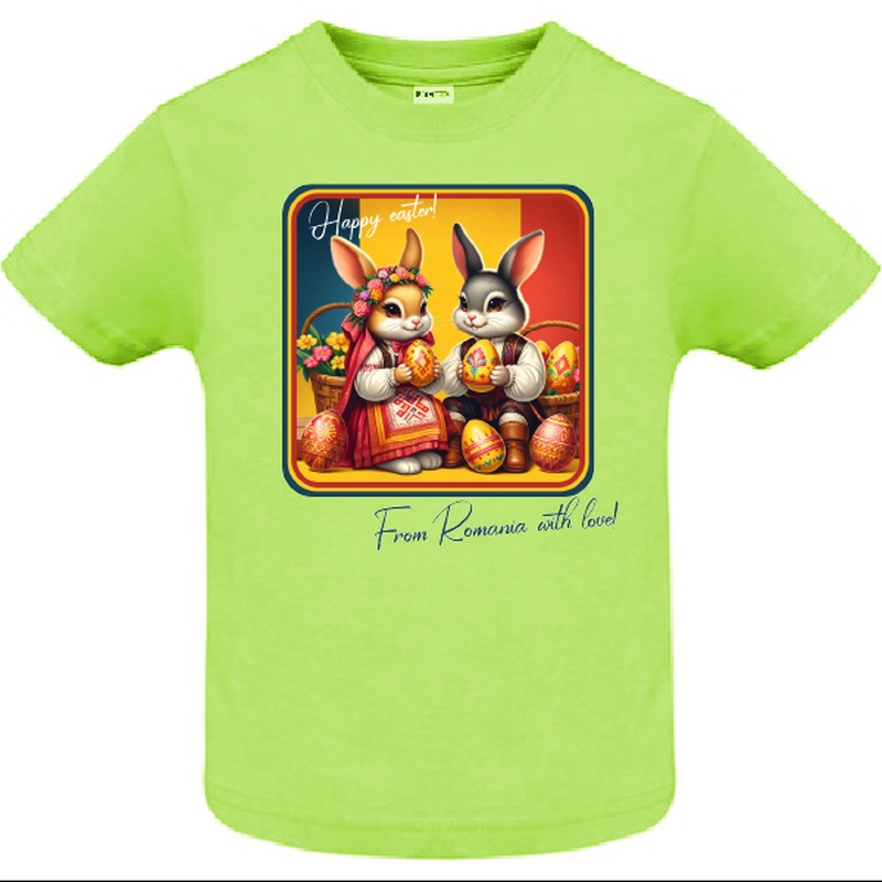 Tricou copii - HAPPY EASTER FROM ROMANIA