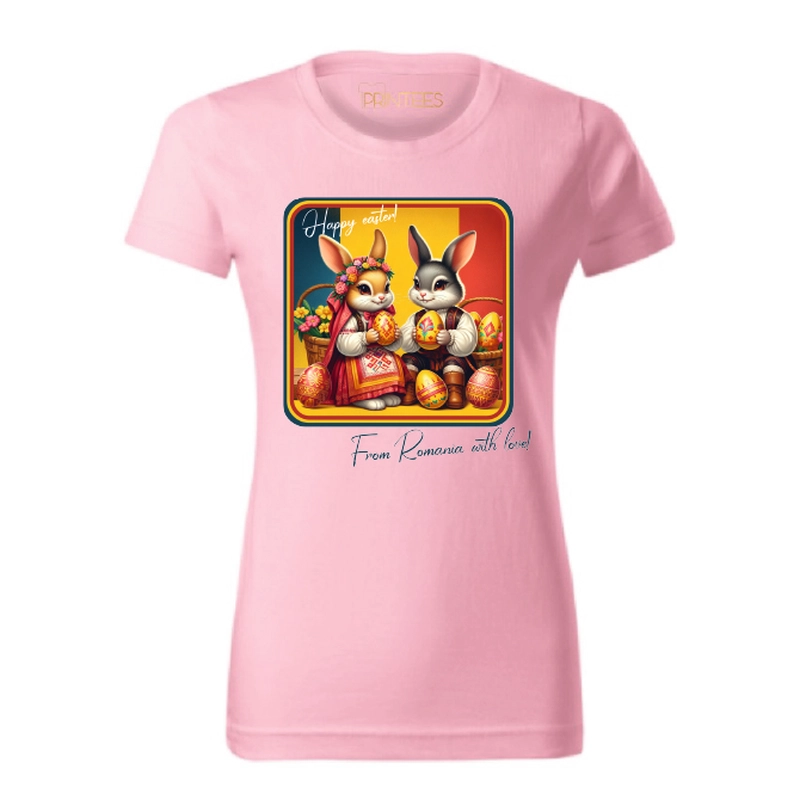Tricou Damă - ROMANIAN EASTER BUNNIES
