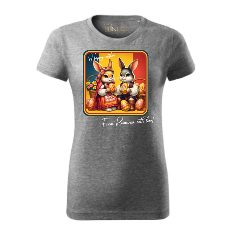 Tricou Damă - ROMANIAN EASTER BUNNIES