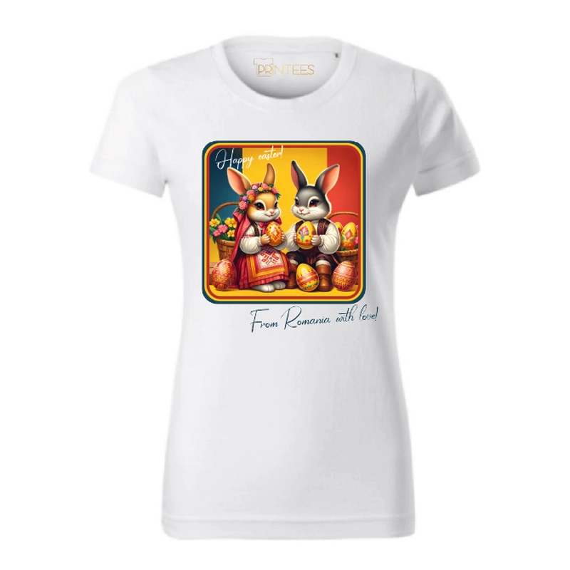 Tricou Damă - ROMANIAN EASTER BUNNIES