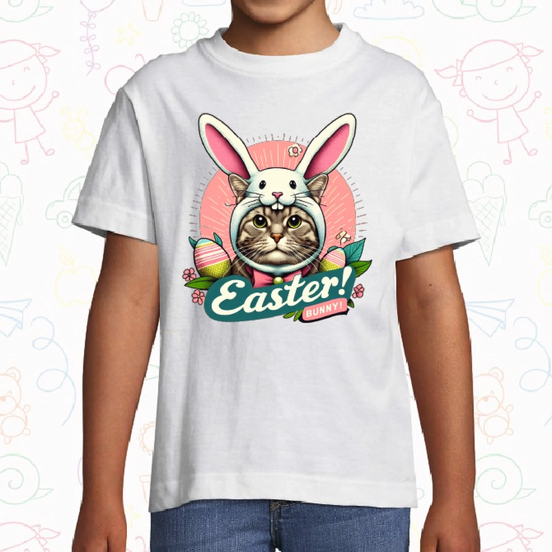 Tricou copii - Pisica de Paște